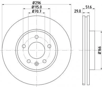Тормозной диск HELLA 8DD 355 114-401