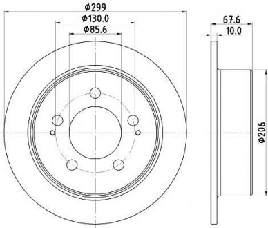 Тормозной диск HELLA 8DD355116341