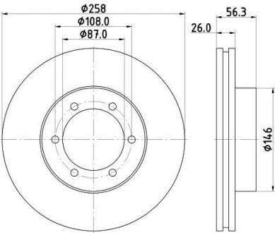 Тормозной диск HELLA 8DD 355 117-041