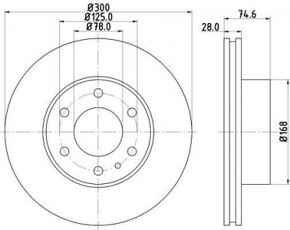 Тормозной диск HELLA 8DD355117471