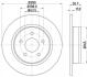 Гальмівний диск зад. Transit Connect/Kuga/C-max 10- 1.0-2.0 (PRO) HELLA 8DD355118-211 (фото 1)
