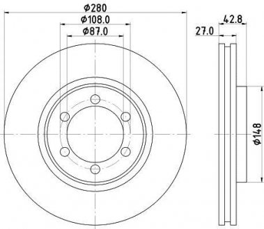 Тормозной диск HELLA 8DD 355 118-681