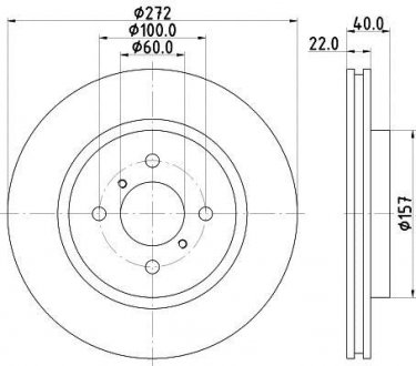 Тормозной диск HELLA 8DD 355 119-471