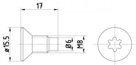 Болт HELLA 8DZ 355 209-041