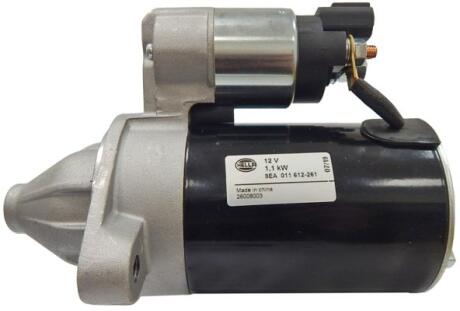 Стартер (12В, 0,9кВт) HYUNDAI I10 I, I20 I, I20 II, KIA PICANTO II, RIO II, RIO III 1.0-1.4 03.05-08.20 HELLA 8EA011612261 (фото 1)