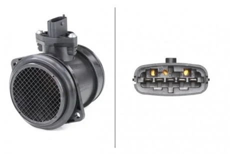 Витратомір повітря (5 pin, модуль) VOLVO C30, C70 II, S40 II, S80 II, V50, V70 III, FORD FOCUS II, KUGA I, MONDEO IV, S-MAX 2.0/2.5/2.5ALK 01.04-12.16 HELLA 8ET009149371