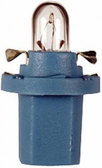 Лампа накаливания, 12V 1,2W BX8,5d голубой HELLA 8GA 007 997-211 (фото 1)
