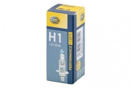 Лампа H1 12V 55W P14,5s +120% HELLA 8GH 223 498-011