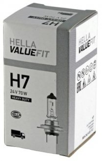 Лампа VALUEFIT H7 24V 70W PX26d HELLA 8GH 242 632-141 (фото 1)