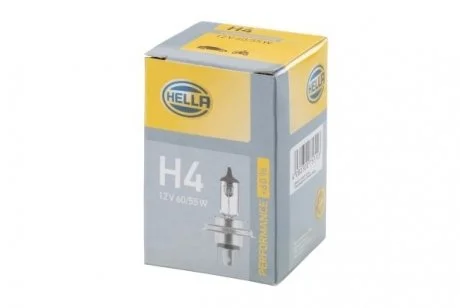 Лампа розжарювання, фара дальнього світла PERFORMANCE UP TO 60% HELLA 8GJ 223 498-221