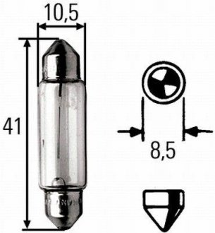 Фонарь накала HELLA 8GM002091311