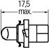 Ліхтар накалу, освещение щитка приборов HELLA 8GS 006 677-121 (фото 2)