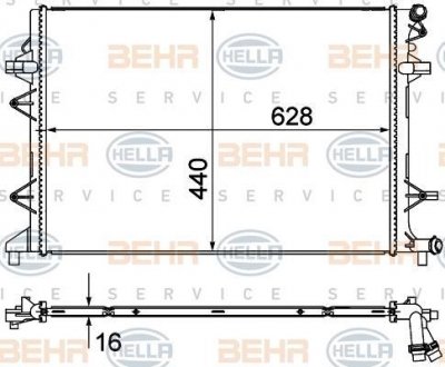 Теплообменник HELLA 8MK376735371