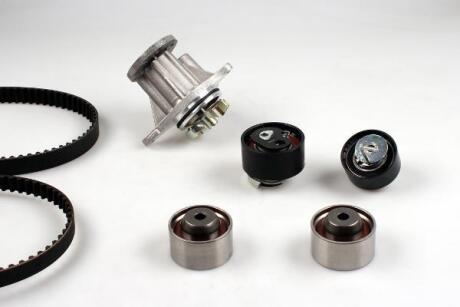 Комплект ГРМ (ремінь + ролик + водяний насос) CITROEN C5 III, C6, PEUGEOT 407 3.0D 04.09- HEPU PK09040 (фото 1)
