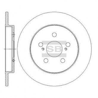Фото 1 - шт. Тормозной диск Hi-Q (SANGSIN) SD4060 Шт. Тормозной диск Hi-Q (SANGSIN) SD4060 (фото 1)