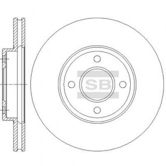 Фото 1 - диск тормозной Hi-Q (SANGSIN) SD4235 Диск тормозной Hi-Q (SANGSIN) SD4235 (фото 1)