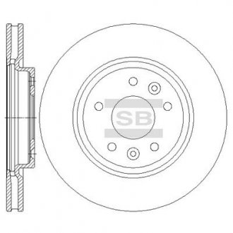 Диск гальмівний Hi-Q (SANGSIN) SD4251