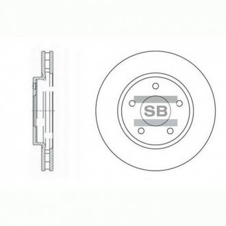 Гальмівний диск Hi-Q (SANGSIN) SD4315