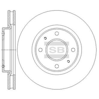 Диск гальмівний Hi-Q (SANGSIN) SD4337