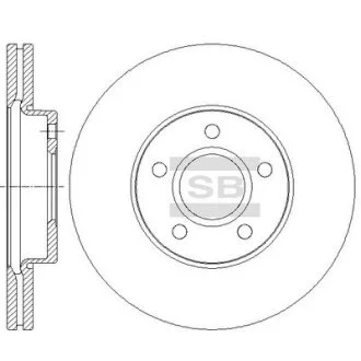 Гальмівний диск Hi-Q (SANGSIN) SD5302