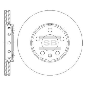 Гальмівний диск Hi-Q (SANGSIN) SD5401