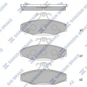 Колодки гальмівні Hi-Q (SANGSIN) SP1066