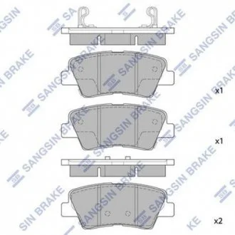 Гальмівні колодки дискові Hi-Q (SANGSIN) SP1239