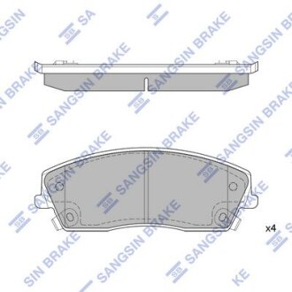 Колодки тормозные передние Chrysler 300 (11-), Dodge Charger (11-) Hi-Q (SANGSIN) SP1507