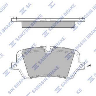 Колодки тормозные задние Land Rover (12-), Range Rover (13-) Hi-Q (SANGSIN) SP1965