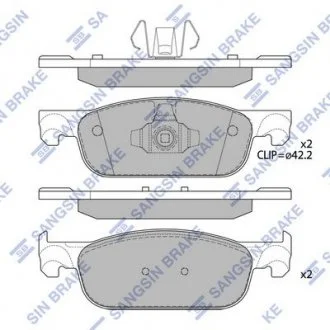 Кт. Гальмівні колодки Hi-Q (SANGSIN) SP4054