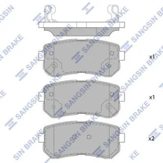Колодки гальмівні задні Hyundai ix20 (08-) HI-Q Hi-Q (SANGSIN) SP4113