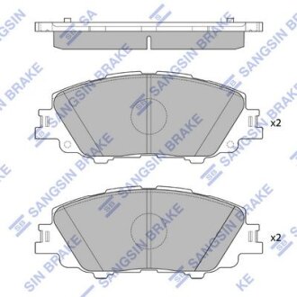 Колодки тормозные передние Toyota Corolla (19-) Hi-Q (SANGSIN) SP4340