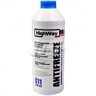 Антифриз ANTIFREEZE G11 концентрат синій 1,5л HighWay 10026 (фото 1)