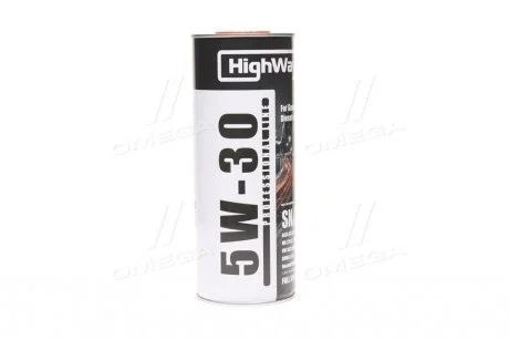 Масло моторное. 5W-30 SN/CF (Канистра 1л) HighWay 10116