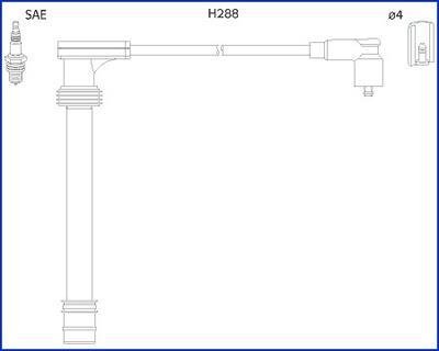 Комплект электропроводки HITACHI 134518