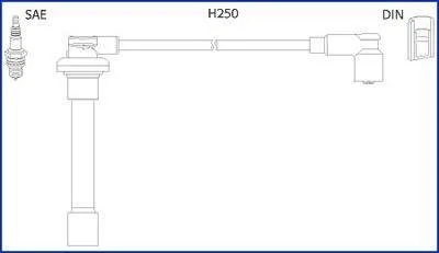 Дроти запалення, набір HITACHI 134520