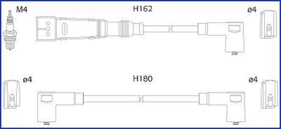 Дроти запалення, набір HITACHI 134707