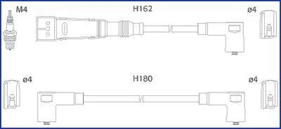 Дроти запалення, набір HITACHI 134715