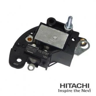 Регулятор напруги (14V) ALFA ROMEO 145, 146, 147, 155, 156, 166, GTV, SPIDER, FIAT BARCHETTA, BRAVA, BRAVO I, COUPE, CROMA, DOBLO, DOBLO/MINIVAN, DUCATO, FIORINO, FIORINO/MINIVAN 1.1-2.5D 12.85- HITACHI 2500797