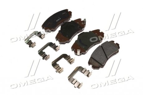 Комплект тормозных колодок, дисковый тормоз Hyundai/Kia/Mobis 581012KA10