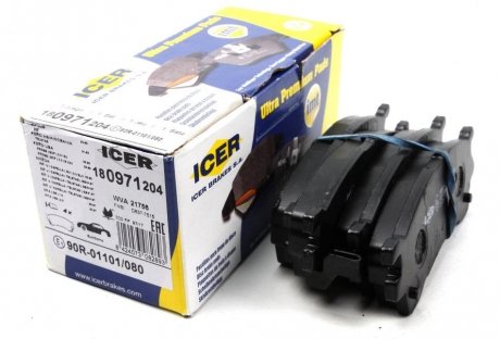 Комплект тормозных колодок (дисковых).) ICER 180971-204 (фото 1)