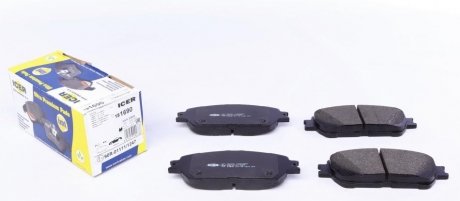 Комплект тормозных колодок, дисковый тормоз ICER 181690 (фото 1)