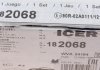 Комплект тормозных колодок (дисковых).) ICER 182068 (фото 7)