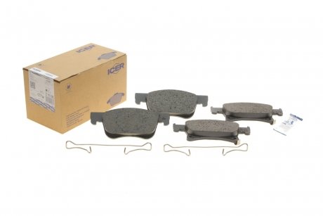 Комплект гальмівних колодок (дискових) ICER 182221