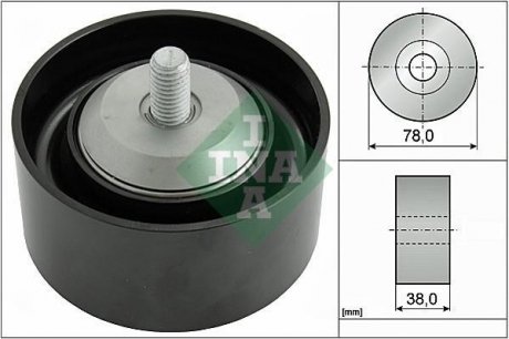 Ролик натяжителя ремня DEUTZ FAHRSERIES 9 AGROTRON TTV INA 532 0593 10