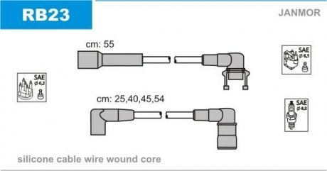 Комплект проводов зажигания Janmor RB23