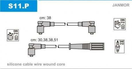 Проволока зажигания, набор Janmor S11P