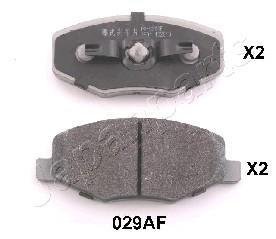 Тормозные колодки, дисковый тормоз (набор) JAPANPARTS PA029AF