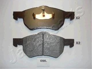 Гальмівні колодки, дискове гальмо (набір) JAPANPARTS PA-096AF