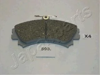 Гальмівні колодки, дискове гальмо (набір) JAPANPARTS PA-593AF